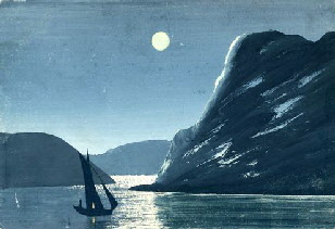 handpainted_sailing_boat_by moonlight