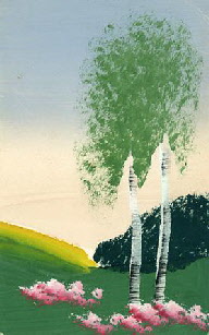 handpainted_spring_motif_with_birch_trees