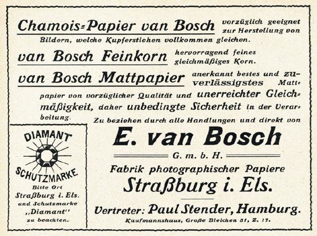 E. van Bosch "Diamond" photopaper.