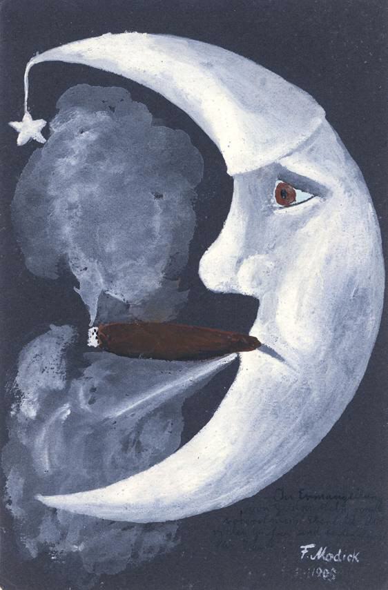 Cigar smoking Moon.