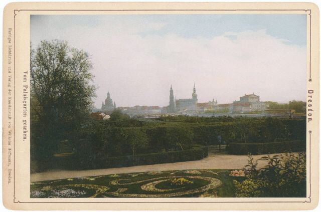 Dresden. Early colour print c. first half 1890�s.