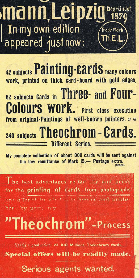 Detail from full page Eismann advertising.