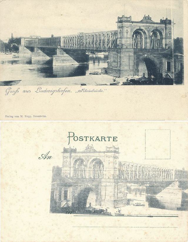 Ludwigshafen. Rheinbruecke.