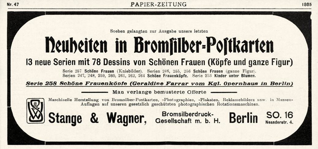 Papier-Zeitung. Issue no. 47, 1905.
