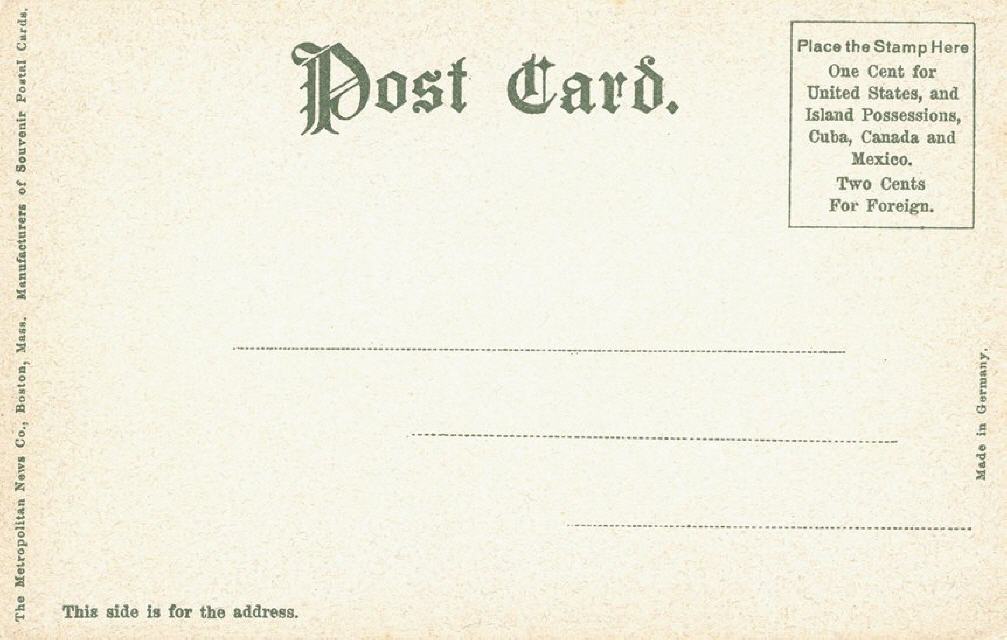 Canoeing on the Charles. Address side layout.