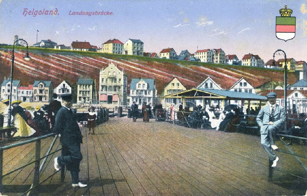 Island Helgoland. Pier. LH no. 27163.