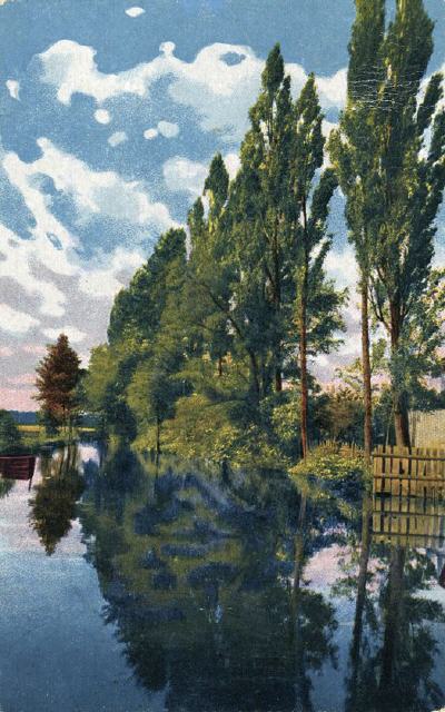 R&K ser 3128-2. Landscape with water view.