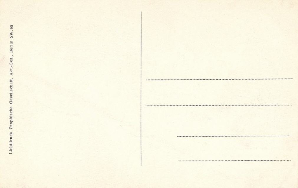 Berlin. Museum. Divided back address side layout.