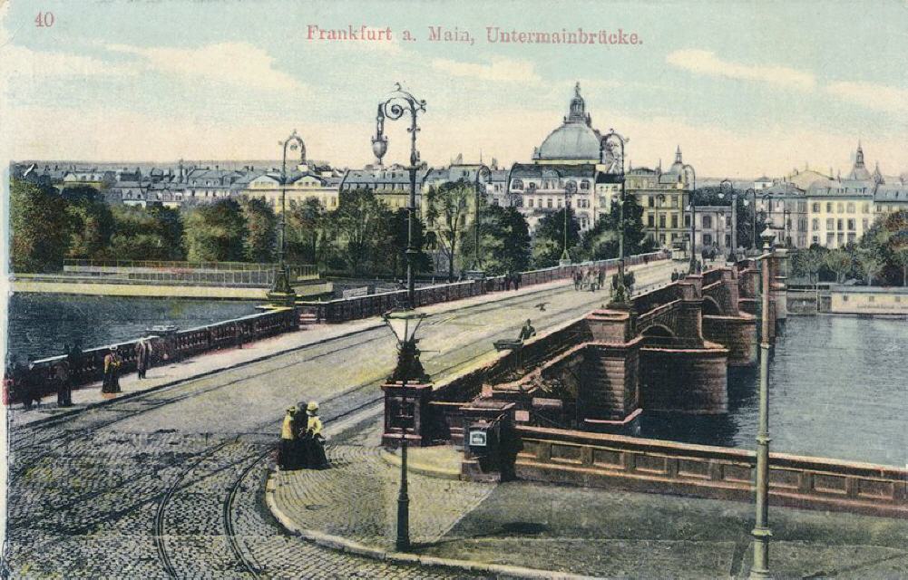 Frankfurt/M. Untermain Bridge. 1907.