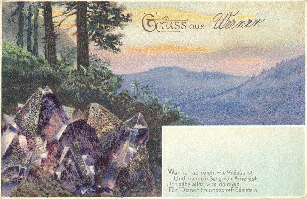 Buettner no 9354. With mica. Mailed in 1901.