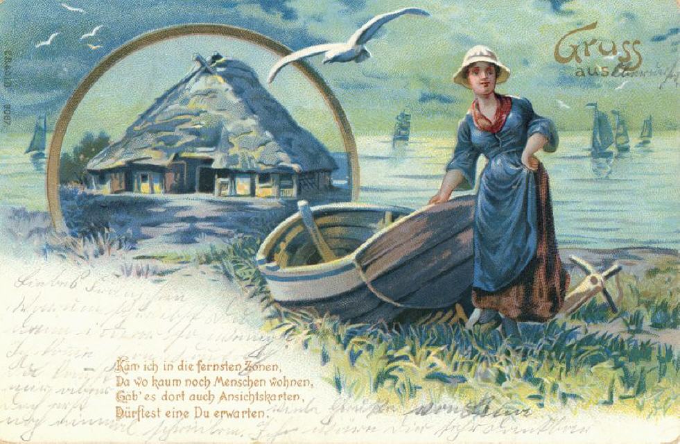 Buettner no 9037. Greetings. 1900.