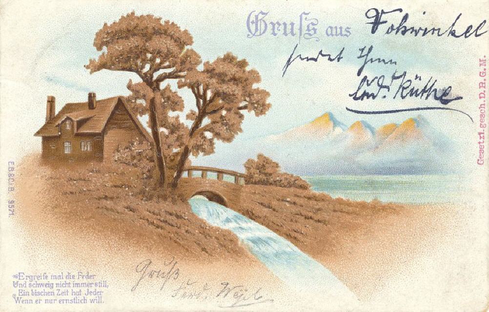 Buettner 9571. Cork carving imitation. 1901.