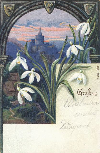 Buettner no 9347. Greetings. 1901.