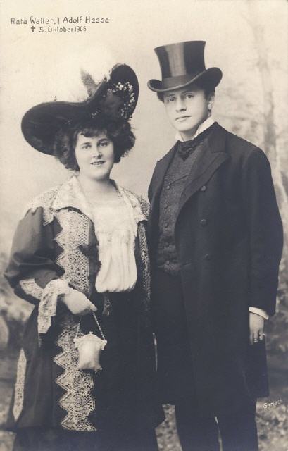 "Gerlach" photo. Reta Walter and Adolf Hesse.