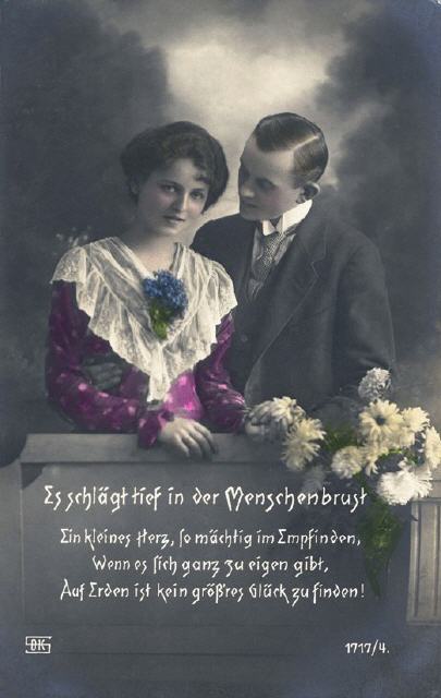 SDK ser 1717-4. Romance. Handcoloured.