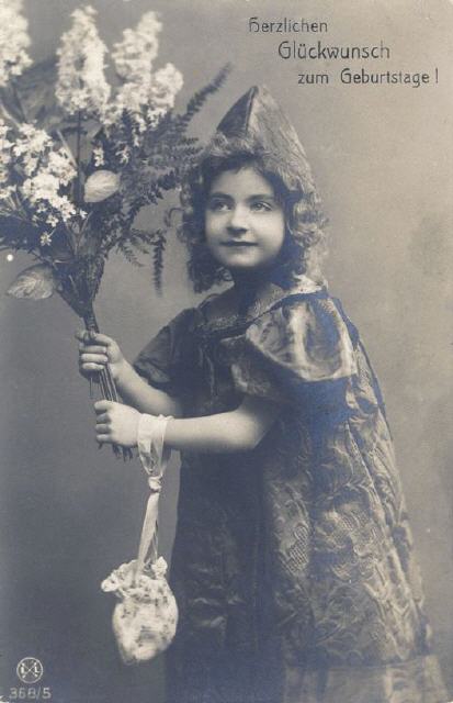 L.L. ser 368-5. Birthday greetings. Mailed 1908.