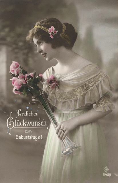 Juno ser 845-1. Birthday greetings. 1918.