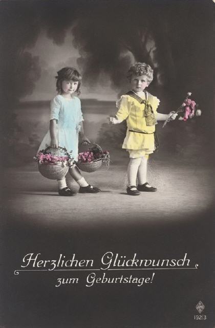 Juno ser 192-3. Birthday greetings. 1915.