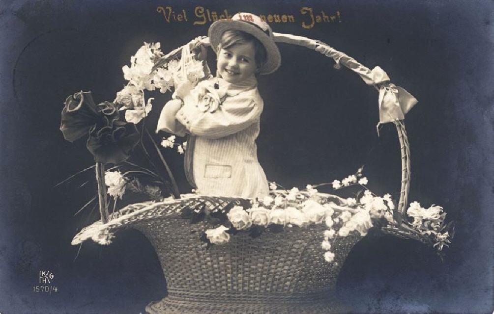 Krause ser 1570-4. New Year Greetings. Dec. 1909.