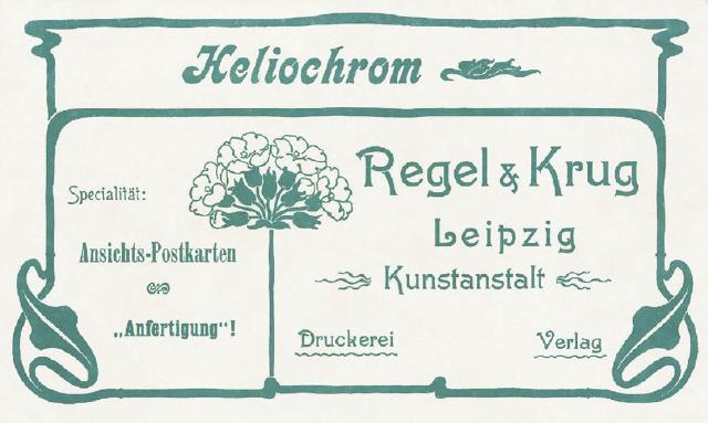 Regel & Krug "Heliochrom" promo imprint.