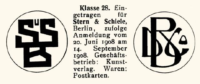 S.S.B. and D. & Co. B. logo registration 1908