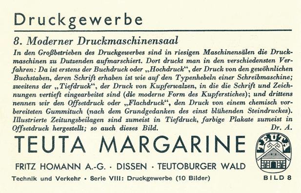 Teuta card no. 8. Description of view on reverso.